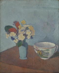 Vase with Flowers and Cup by Émile Bernard