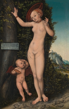 Venus and Cupid stealing honey by Lucas Cranach the Elder