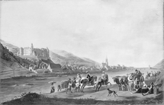 View of Heidelberg by Gerrit Adriaenszoon Berckheyde