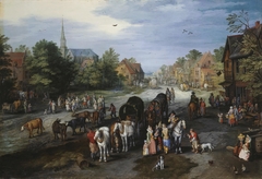 View of the Village of Schelle (Village street) by Jan Brueghel the Elder