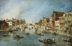 View on the Cannaregio Canal, Venice by Francesco Guardi