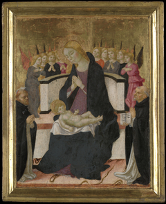 Virgin Mary and the Infant Jesus with Saints and Angel by Lorenzo d'Alessandro