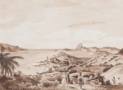 Vista de Nossa Senhora da Glória e da Baía do Rio de Janeiro by Friedrich Salathé