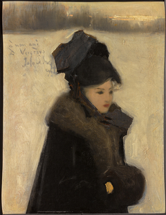 Woman with Furs by John Singer Sargent