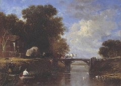 Wooden Bridge by Augustus Wall Callcott