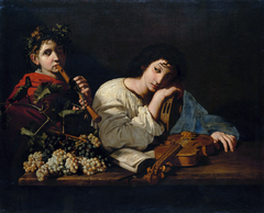 Young Violinist by Bartolomeo Cavarozzi