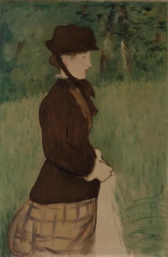 Young Woman in a Garden by Edouard Manet