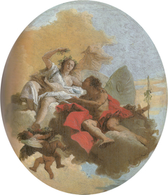 Zephyr and Flora by Giovanni Battista Tiepolo