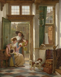 A Cherry Vendor at the Door by Abraham van Strij I