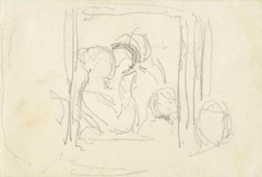 A Compositional Sketch - Three Figures - John Phillip - ABDAG014484.281 by John Phillip