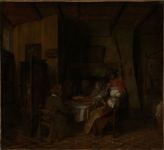 A Family Meal in a Peasant's Cottage by Jan Josef Horemans the Elder