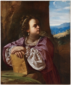 A Female Saint and Martyr (St. Catherine of Alexandria?) by Artemisia Gentileschi