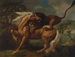 A Lion Attacking a Horse by George Stubbs