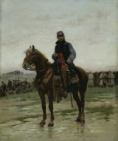 A Mounted Officer by Édouard Detaille