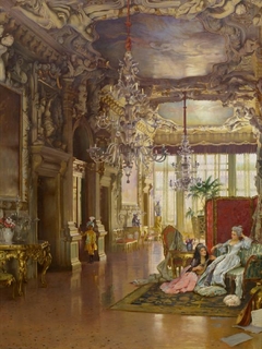 A Venetian Interior of the 18th Century by William Logsdail