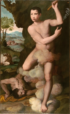 Allegorical Portrait of a Young Man in the Guise of Mercury Slaying Argus by Alessandro Allori