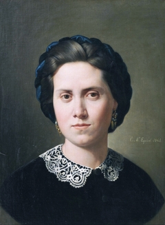 Ana Hiráldez Bruna, esposa del pintor by Carlos Esquivel y Rivas