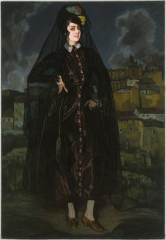 Anita Ramírez, in black by Ignacio Zuloaga