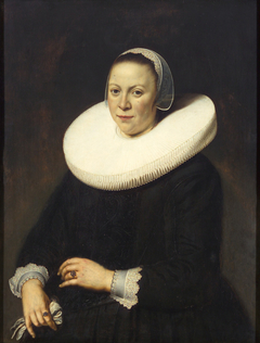 Anna Heinz von Jaden, Gemahlin des Casanova del Monte Turris by Dirck van Santvoort