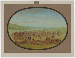 Ball-Play of the Women - Sioux by George Catlin