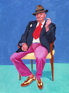 Barry Humphries by David Hockney