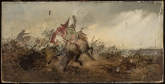 Battle of Vienna, sketch by Tadeusz Rybkowski