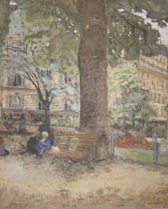 Bench in the Parc Vintimille by Édouard Vuillard