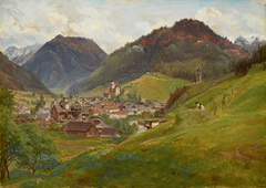 Blick auf Eisenerz by Friedrich Loos