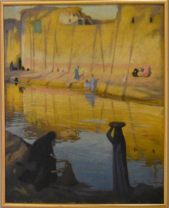 Bords du Nil à Marg, effet du soir by Émile Bernard