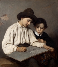 Boys drawing by Sofie Ribbing