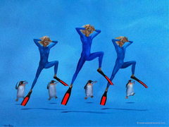 C'EST LA DANSE DES PINGOINS - Penguins dance - by Pascal by Pascal Lecocq