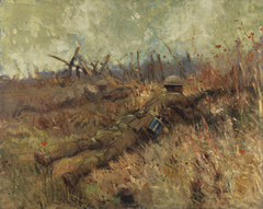 Canadian Snipers, Beaurain-en-Artois by Alfred Bastien