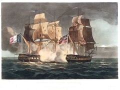 Capture of La Gloire April 10th 1795 by Thomas Whitcombe