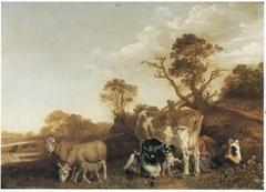 Cattle with a Milkmaid by Paulus Potter