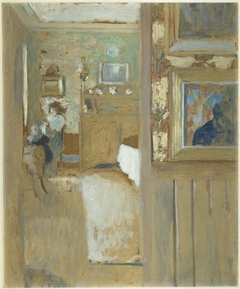 Chez Maurice Denis à Saint-Germain-en-Laye by Édouard Vuillard