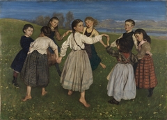 Children Dancing in a Ring by Hans Thoma