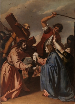 Christ Bearing the Cross Meets Veronica by Antonio Arias Fernández