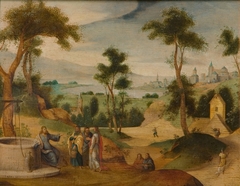 Christus bij de Jacobsbron by Abel Grimmer