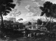 Classical Landscape with the Vatican Belvedere by Anonymous