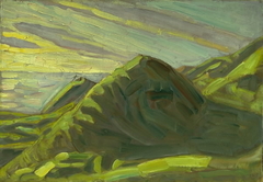 Cliffs at Røsnæs. Evening by Niels Larsen Stevns