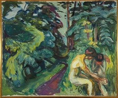 Consolation in the Forest by Edvard Munch