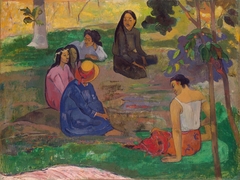 Conversation (Les Parau Parau) by Paul Gauguin