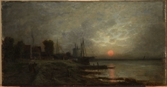 Coucher de soleil en Hollande by Auguste Anastasi