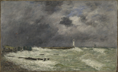 Coup de vent devant Frascati, Le Havre by Eugène Louis Boudin