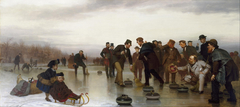 Curling;—a Scottish Game, at Central Park by John George Brown