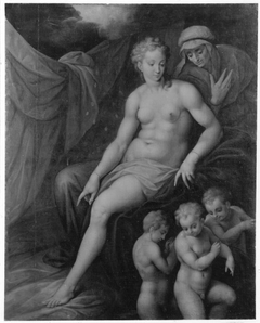 Danae im Goldregen by Frans Floris I