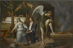 De Huwelijksnacht van Tobias en Sarah by Jan Steen