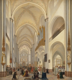 Det indre af Roskilde Domkirke by Ditlev Martens