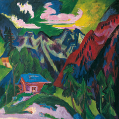 Die Klosterser Berge by Ernst Ludwig Kirchner