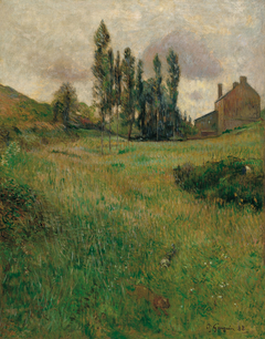 Dogs Running in a Meadow by Paul Gauguin